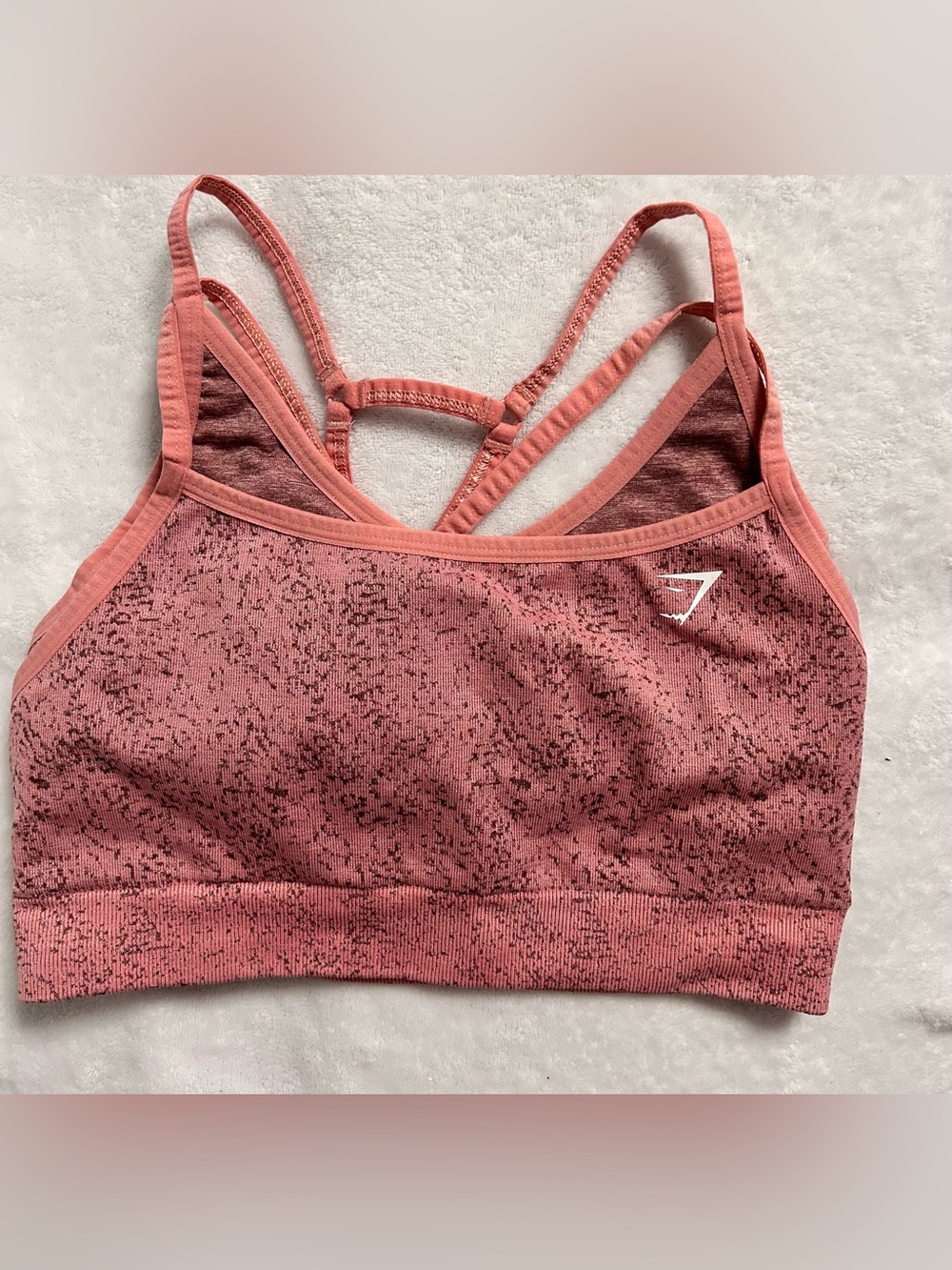 Gymshark Rose Pink Seamless Double-Strap Sports Bra